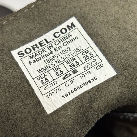 Sorel Joan of Arctic Wedge II Lace Up Boots Quarry Gray 8.5 - Picture 11 of 11